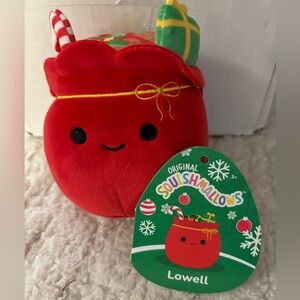 Squishmallow Lowell Santa’s Bag Holiday 2023 4.5 inch Squishdate 09/22/2022